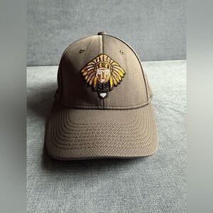 Kickapoo Tribe Baseball Cap Hat SZ L/XL Grey Embroidered Logo Unisex Casual